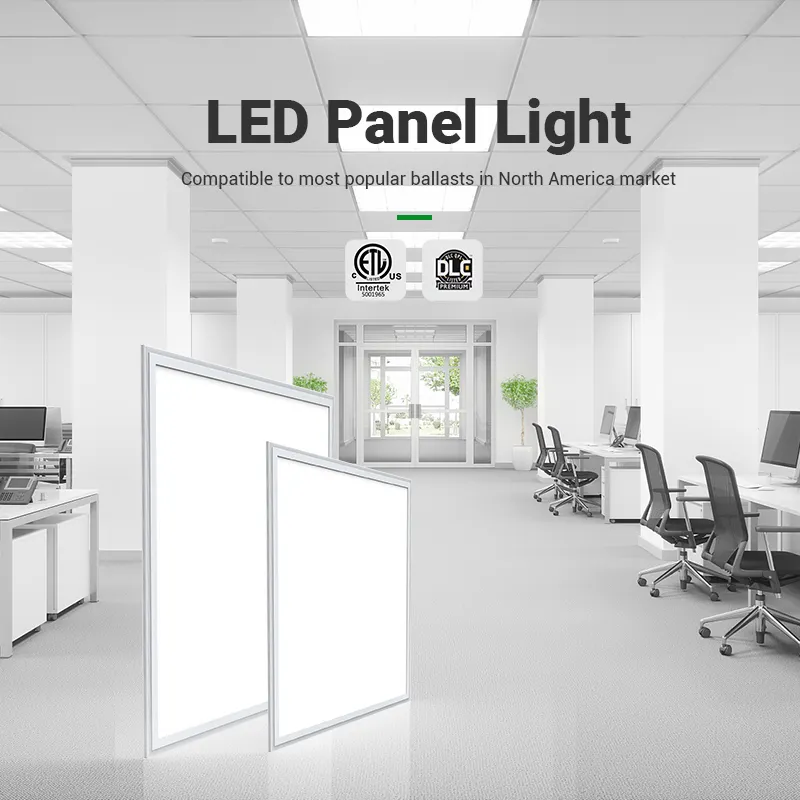 Luz led de painel do diodo emissor de luz, lâmpada do painel do ce etl ul resistente 30w 38w 40w 50w 72w led luz fina 2x2ft 2x4ft sem armação luz do painel