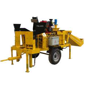Bloques de arcilla de enclavamiento semiautomático Equipo de construcción y construcción Máquinas de fabricación de ladrillos - Product Image 2