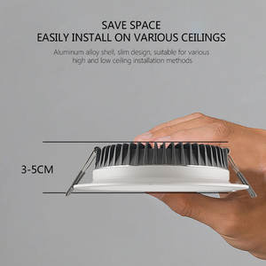 Tùy Chỉnh Lõm Chống Lóa Nhôm Vòng Bảng Điều Chỉnh Ánh Sáng Nhà Trong Nhà <span class=keywords><strong>LED</strong></span> Bảng Điều Chỉnh Ánh Sáng - Product Image 5