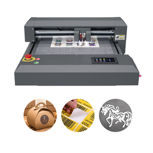 Purcell çift kafa düz yatak kalıp kesme makinası kırma A3 A4 levha vinil yapışkan kesici etiket kutusu kağıt çizici kesme makinası - Product Image 2
