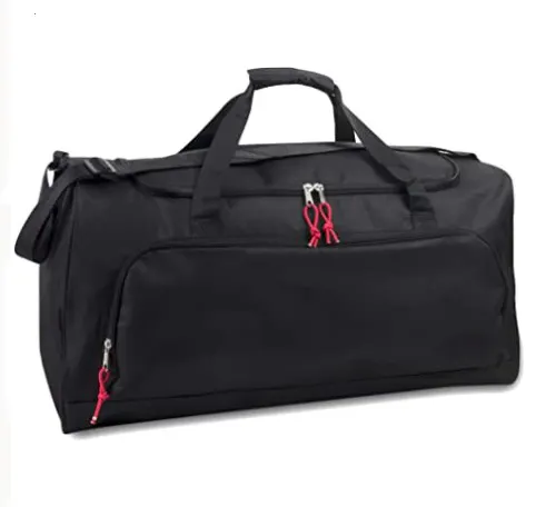 カスタマイズロゴ耐久性のある軽量ダッフルバッグ旅行ジムやスポーツ用品バッグ用の防水キャンバスバッグ