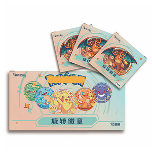 GP Poke Mon Akrilik Döner Rozet Pokemoned Distribütörü Anime Figürü Charmander Eevee Flareon Emaye Rozet Kartı Kendin Yap Yenilikçi Hediyeler - Product Image 2