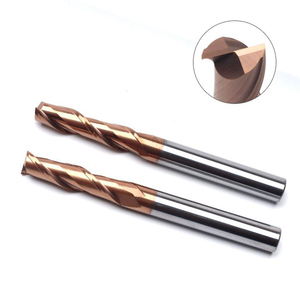 HRC55 parmak freze çakısı 2 flüt tungsten karbür parmak freze ANCA R0.5 R1.0 paslanmaz çelik için karbür end mill - Product Image 5