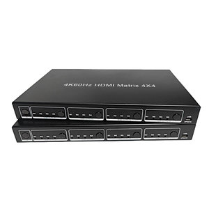 4K60 HDMI 2.0hdmiマトリックススイッチ4X4は3Dリモートおよびボタン制御をサポートHDCP2.2 - Product Image 1