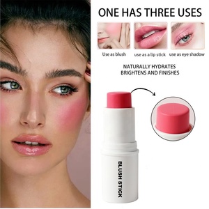 Yüz makyaj kozmetik kontur ve allık üzerinde sopa vurgulayıcı özel dudak ve yanak tonu Rebranding Vegan Maquillaje krem allık - Product Image 3