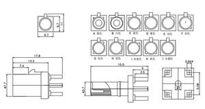 Fahole PCB fişi delik konektörü montaj arayüzü arayüzü aksesuarı - Product Image 3