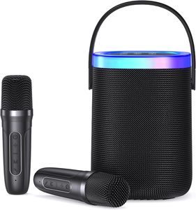 Wireless Hi-Fi RGB LED Microfone Alto-falantes à prova d'água para atividades ao ar livre Web Conferências Partes Karaoke TF Casa 10W Encaixotado
