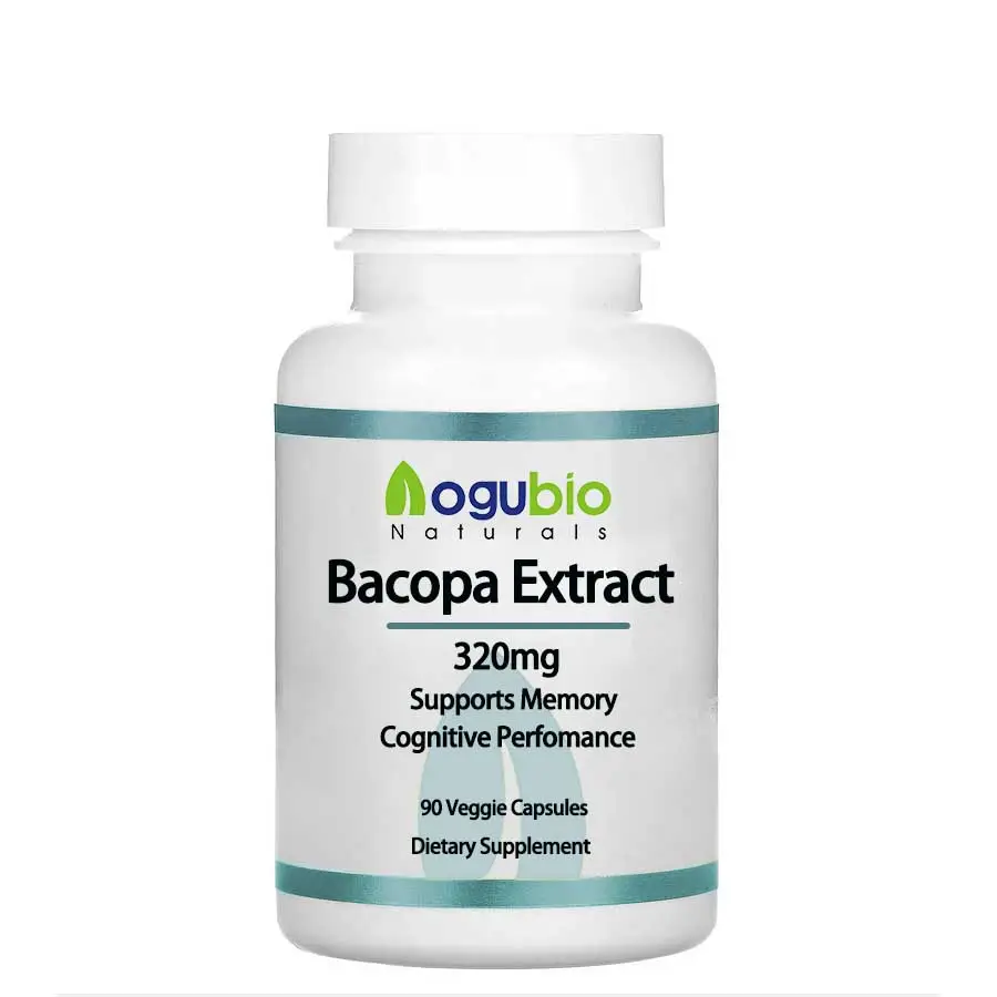 Poudre d'extrait d'Aogubio Bacopa monnieri Extrait de Bacopa Monniera d'approvisionnement d'usine 20%-50% UV HPLC Poudre d'extrait de Bacopa Monnieri