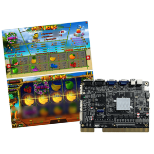 King's Fruit Dual Screen Coin-Operated Amusement Game Board 220V Metal PCB with English Language and Coin Slot <strong>Mechanism</strong> - Product Image 1