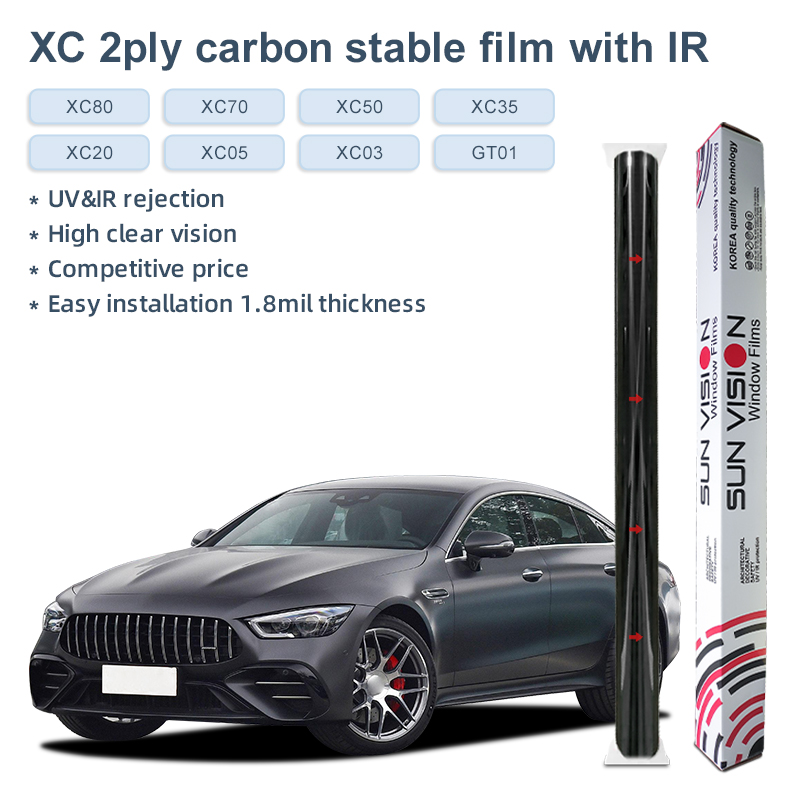 Film stable en carbone XC 2 plis avec IR