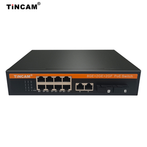 TiNCAM 8 * Poe + 2 * 千兆上行链路 + 2 * SC端口Poe交换机120W非托管光纤到以太网转换器Poe内置功率扩展到250M - Product Image 4