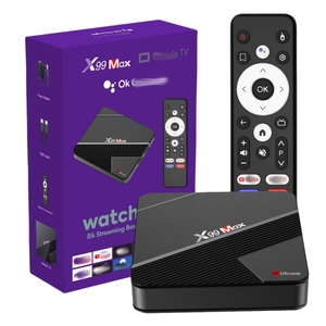 Commercio all'ingrosso della fabbrica X99 MAX 2 gb16gb BT5.4 Wifi 6 RK3518 Quad-Core 100M controllo vocale Android 14 4K TV Box Media Player Set Top Box - Product Image 1