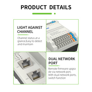 Wholesale Price 16 Digital Input and Output Remote IO Module Modbus <strong>TCP</strong> <strong>Plc</strong> Programming <strong>Controller</strong> - Product Image 4