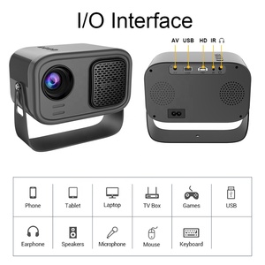 Máy chiếu Mini Wifi BT 1080P hỗ trợ điện thoại thông minh máy chiếu phim di động rạp hát tại nhà ngoài trời Tương thích với trò chơi TV Stick - Product Image 6