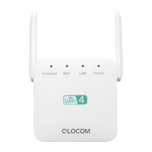 Qlocom เครื่องขยายสัญญาณส่วนบุคคล Wi-Fi บูสเตอร์จุดเชื่อมต่อ WLAN การทำซ้ำ300Mbps 2.4G เธรด - Product Image 5