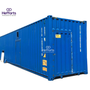Máquina para hacer bloques de hielo industrial con diseño en contenedor Hefforts, fabricante de bloques de hielo de 5 toneladas con servicio a largo plazo