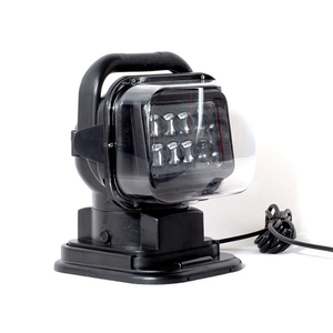 50W車両ワイヤレス<span class=keywords><strong>LED</strong></span>リモコンサーチライトマリンサーチライト360度ロータリーSUV屋根ランプ白または黒の筐体