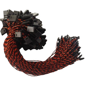 Cadena de etiqueta colgante cuadrada de moda de fábrica para accesorios Cuerda de etiqueta de ropa para accesorios de ropa Bloqueo de etiqueta colgante normal Plasti - Product Image 4