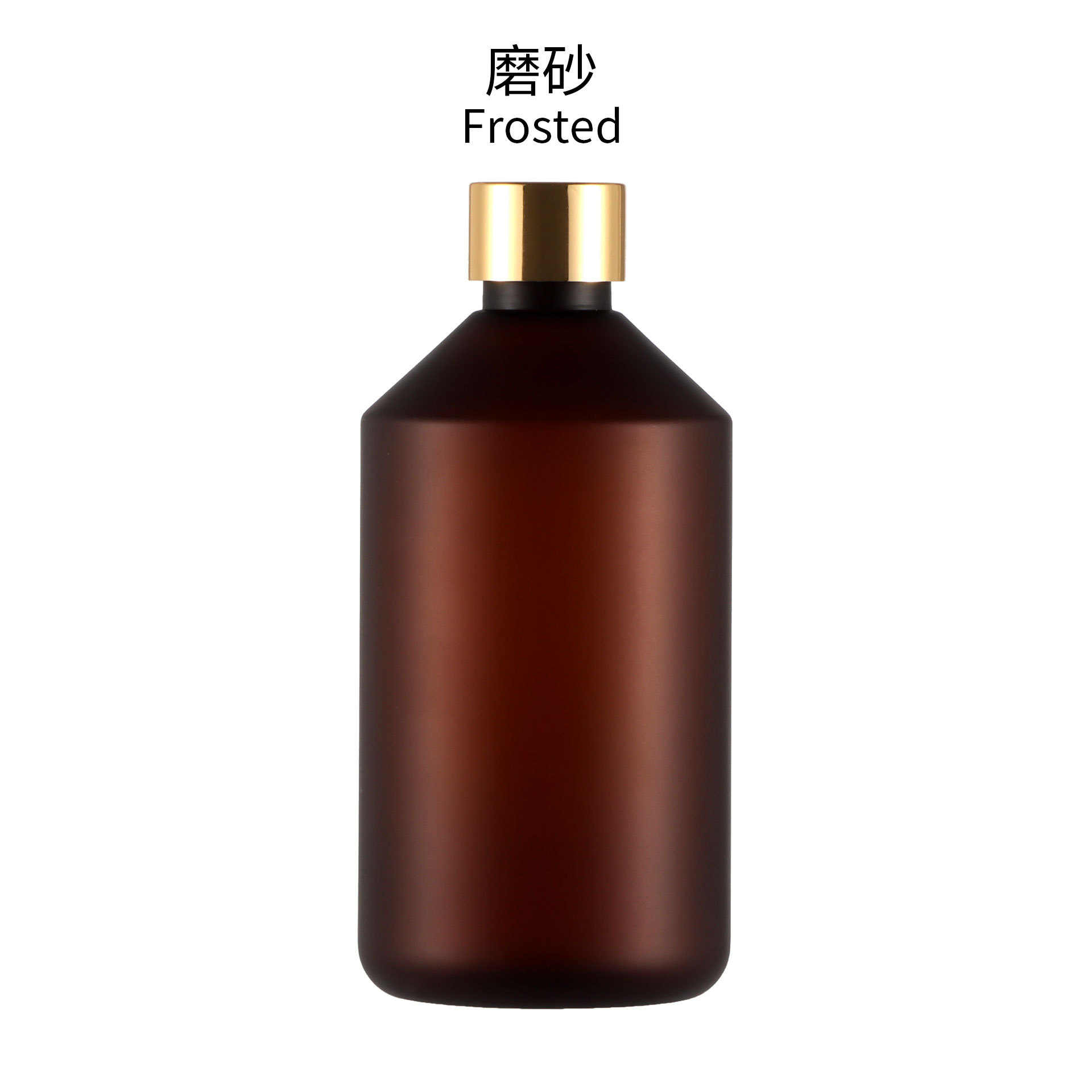 Bouteille de thé terne avec bouchon rotatif doré
