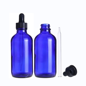 Makul fiyat 30 ml 2 oz 4oz cam damlalık şişe kobalt mavisi ve serum için damlalıklı satış - Product Image 5
