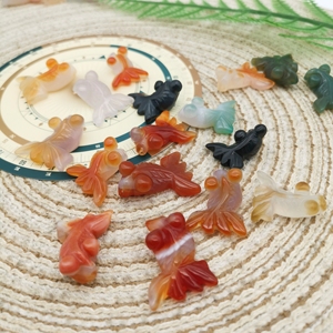5 adet çok renkli akik şanslı Goldfish zanaat Feng Shui çakra taşlar tankı dekorasyon - Product Image 5