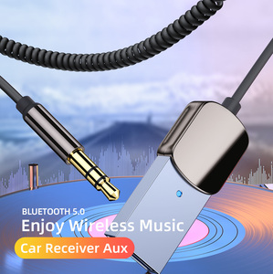 Aux zu BT 5.0 Adapter 3,5mm Empfänger für Auto USB 2.0 bis 3.5mm Jack Kit mit integriertem Mikrofon Aux Eingang - Product Image 2