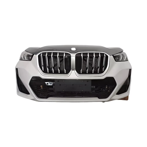 BMW X1 için U11 U12 elektronik Fan ile yeni ön tampon meclisi orta ızgara için su tankı soğutucu içerir - Product Image 1