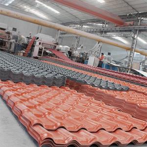 ブルーASA屋根付き帯状疱疹工業デザインPVC駐車場天井タイル住宅および建物屋外用耐熱性 - Product Image 6