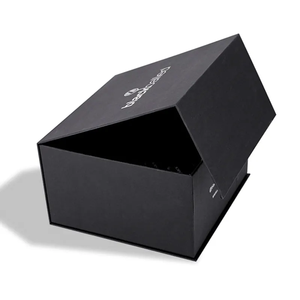 Custom Logo Black Paper Magnetic Cardboard Carton Baseball Cap Hat Packaging Boxes <strong>Gift</strong> Packaging Box - Product Image 2
