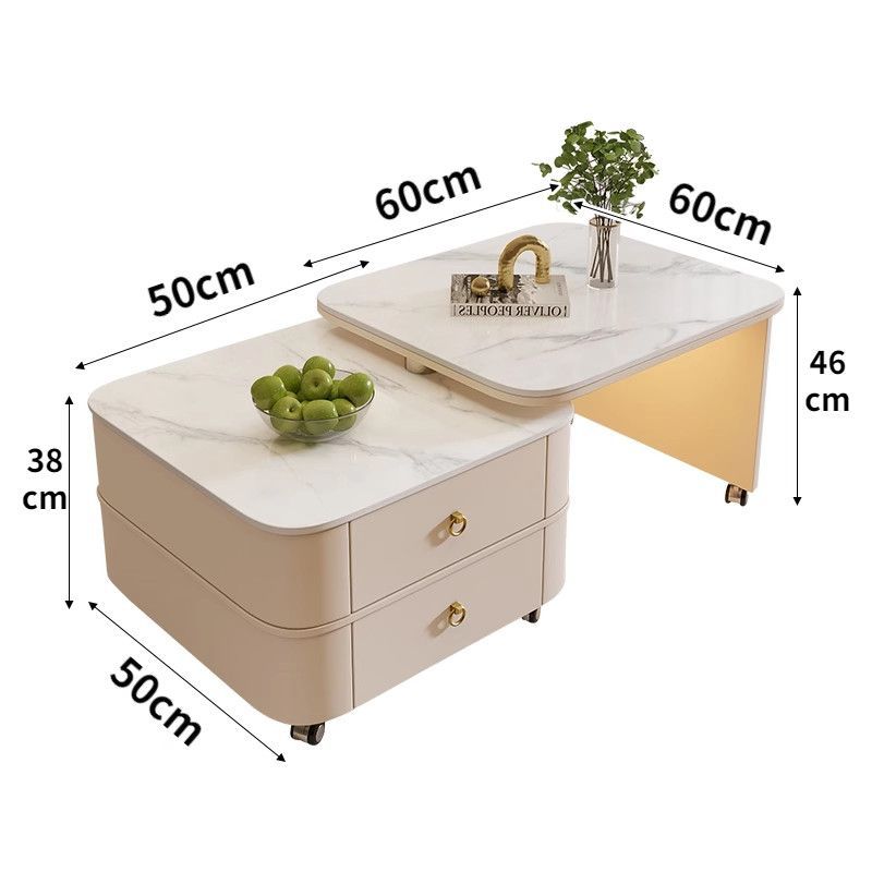 Square rotation and movement 5060 apricot snow mountain white
