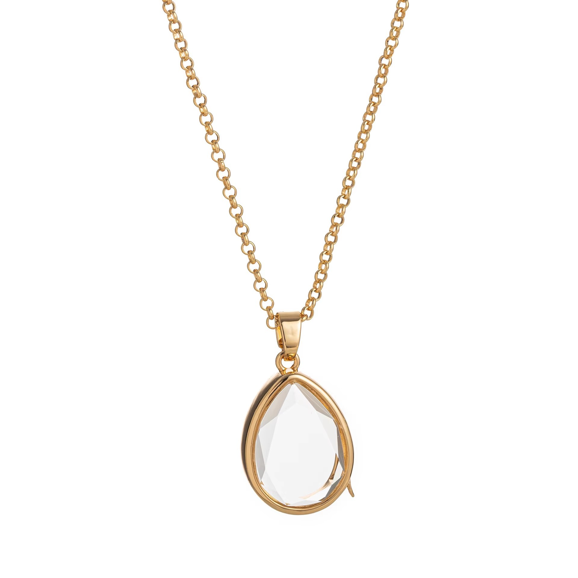collana con goccia d'oro