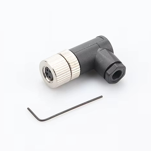 M8 Right Angle Elbow Circular Assembly Connector Screw LockA B D <strong>Code</strong> 3p 4p 5p 6p 8p Industrial IP67 IP68 Waterproof <strong>Sensor</strong> - Product Image 1