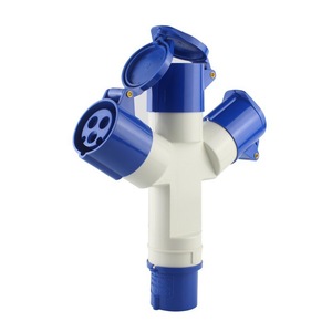 Multi <strong>Plug</strong> Socket <strong>16a</strong> 380V 4p <strong>3p</strong> 3 Way 2way Splitter Multiple Splice Industrial <strong>Plug</strong> Connector - Product Image 3