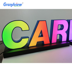 Tùy chỉnh từ thư signage 3D <span class=keywords><strong>LED</strong></span> thắp sáng kỹ thuật số cửa hàng đăng ngoài trời RGB đầy đủ màu sắc <span class=keywords><strong>LED</strong></span> thay đổi thư quảng cáo RGB Đăng - Product Image 6