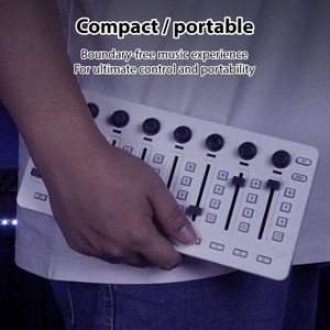 Controlador MIDI Consola de mezcla MIDI con 43 botones Batería de conexión BT/Fuente de alimentación tipo C Mezclador de controlador MIDI USB - Product Image 4
