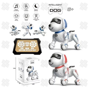 KW Wholesale AI Smart <strong>Programming</strong> Remote Control Toy ABS Music Feature Electronic Toy Robot Dog 1/1 Plastic Kid Boy Girl Playing - Product Image 6