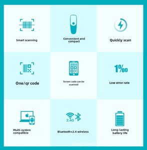 Escáner de matriz de datos PDF417 de código QR de tamaño A4 COM USB portátil Escáner de pago móvil de código de barras 2D con compatibilidad móvil - Product Image 4