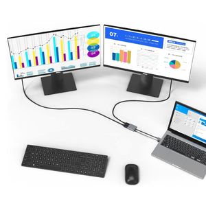 8K <strong>HDMI</strong> USB C HUB Type c to Dp 1.4 Converter Type C to <strong>Dual</strong> <strong>HDMI</strong> Converter for <strong>Dual</strong> Screens Laptop