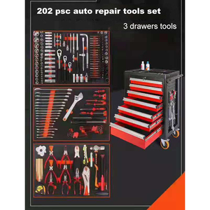USA Rugged Equipment OEM Style Industrial Storage Modern Feature Origin Type 6 Drawers Metal <strong>Tool</strong> Cabinet with 202 Pcs Hand <strong>Tool</strong> - Product Image 2
