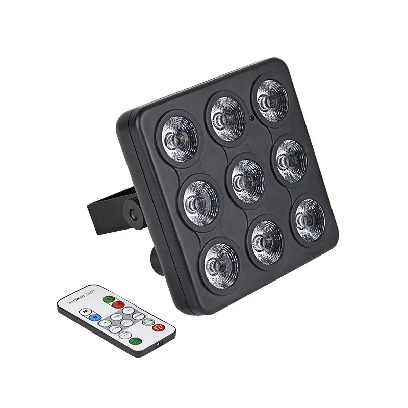 Mini LED Par luz Led de Panel plano mostrar efecto de etapa luces 9X4W 4IN1 RGBW DJ Disco DMX Led haz lavar estroboscópica efecto de iluminación