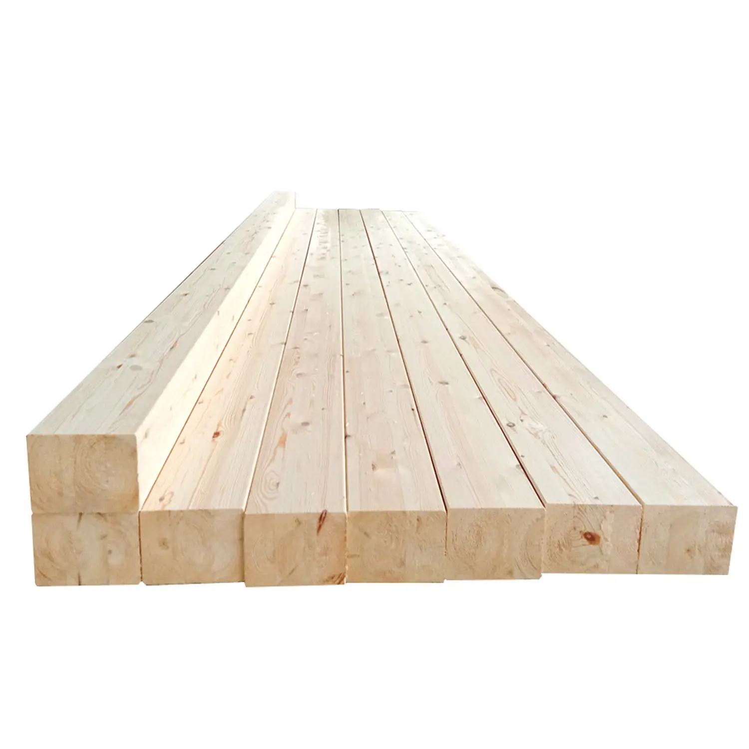 Vente en gros Maison Bâtiment Poutre en bois lamellé-collé Poutre en bois de construction en bois de pin