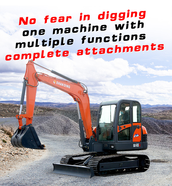 Mini digger crawler excavator for farm