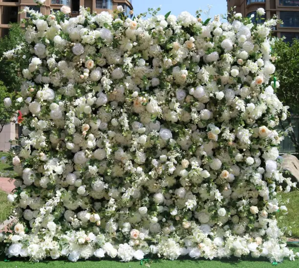 3D Silk Artificial Flower Backdrop 3x3m for Event Party Wedding Decoration Flower Wall