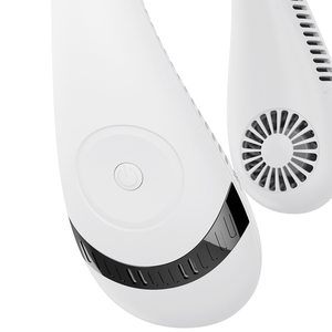 一品2024新款户外畅销礼品套装可充电<span class=keywords><strong>Usb</strong></span>便携式冷却风扇白色可穿戴颈部风扇