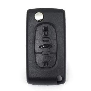 Boş uzaktan araba anahtarı kabuk c-itroen 3 düğmeler Flip katlanır araba anahtarı durum VA2 itmeli anahtar CE0523 - Product Image 3