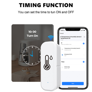 Zigbee-Sensor de temperatura y humedad para interiores, higrómetro, termómetro, Detector de voz, Alarma para Alexa y Google Home - Product Image 4
