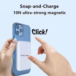 磁性无线充电电源组，带锂聚合物电池电池组，适用于iPhone 15 Pro Max 14 13 12