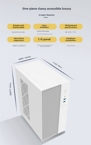 Funda para ordenador de estilo de oficina, compatible con placa base ATX, torre de PC, carcasa para juegos, carcasa para ordenador, armario de escritorio de Torre media - Product Image 3