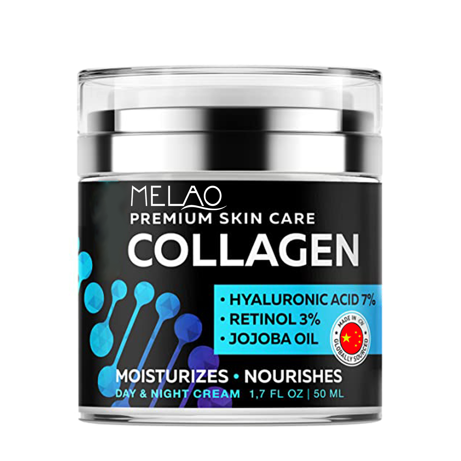 Crème de vitamine E de collagène