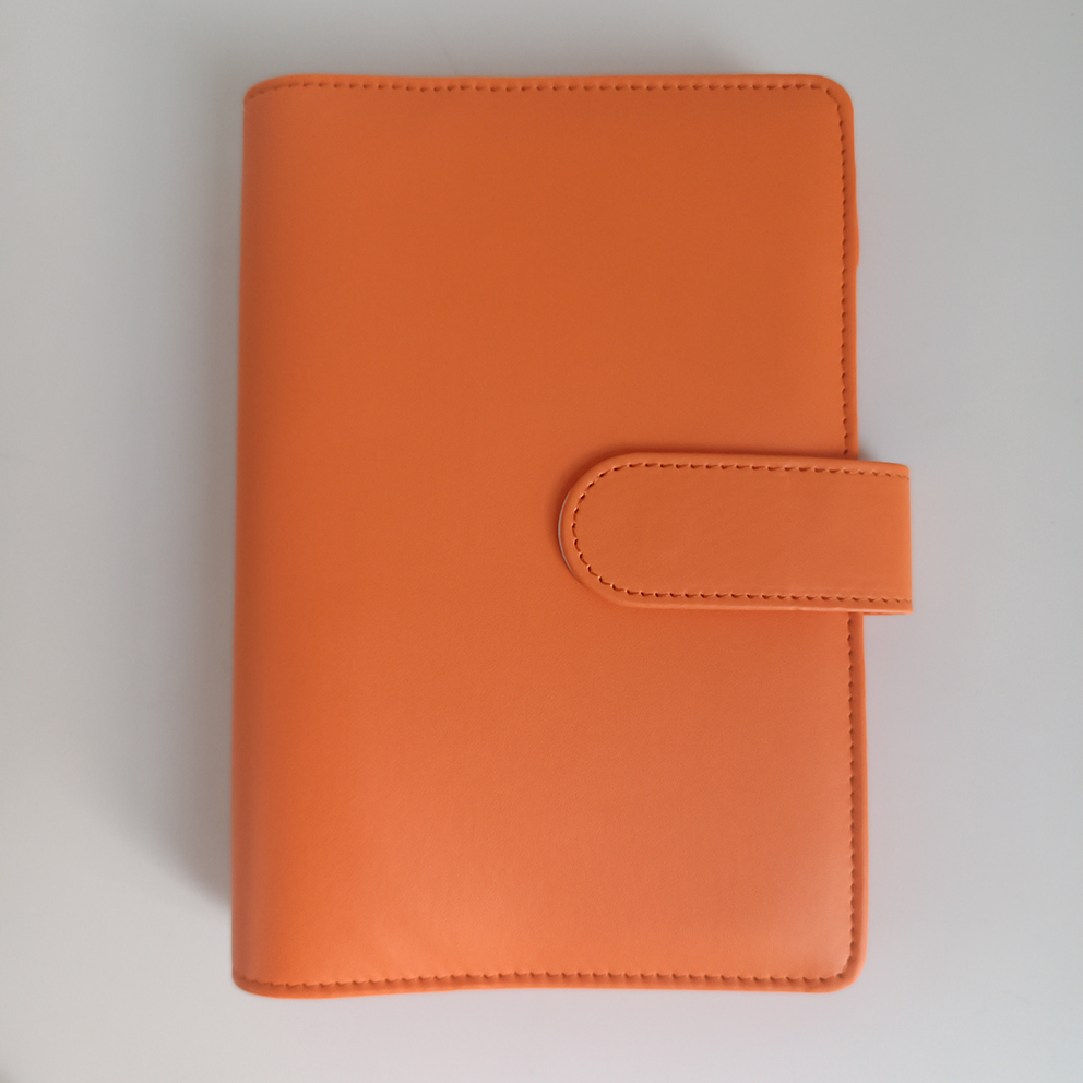 Classeur orange en PU
